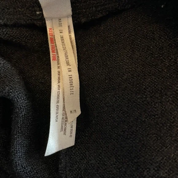 Free People Black Sweater Leggings with Leg Warmers Size M - Picture 6 of 6